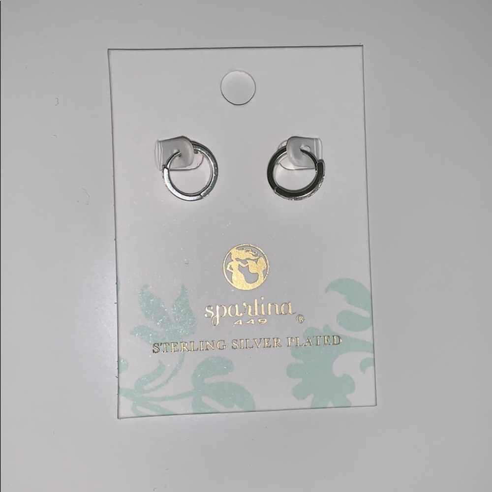 Spartina Sterling Silver Small Hoop Earrings